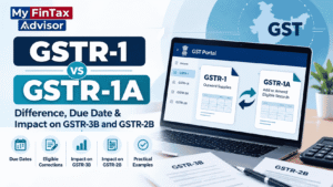 GSTR-1 vs GSTR-1A – Difference, Due Date and Impact on GSTR-3B and GSTR-2B