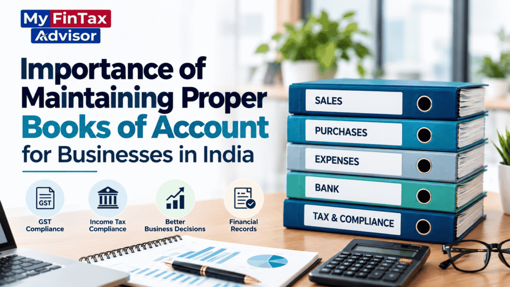Importance of maintaining proper books of account for businesses in India – My FinTax Advisor