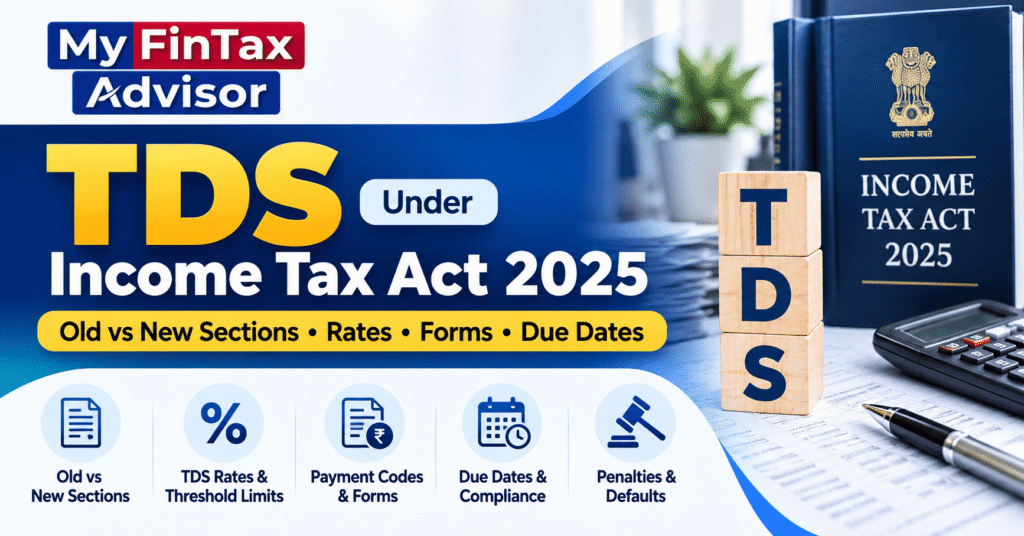 TDS under Income Tax Act 2025 – Old vs New Sections, Rates, Forms and Due Dates